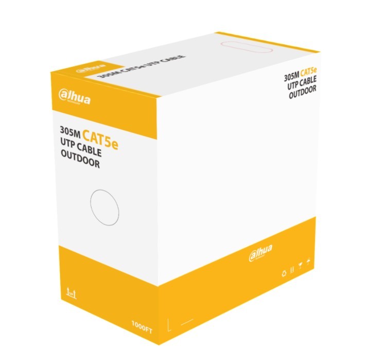 DH-PFM920-5EU. Cable UTP de Exterior CAT5e Dahua 305m Negro